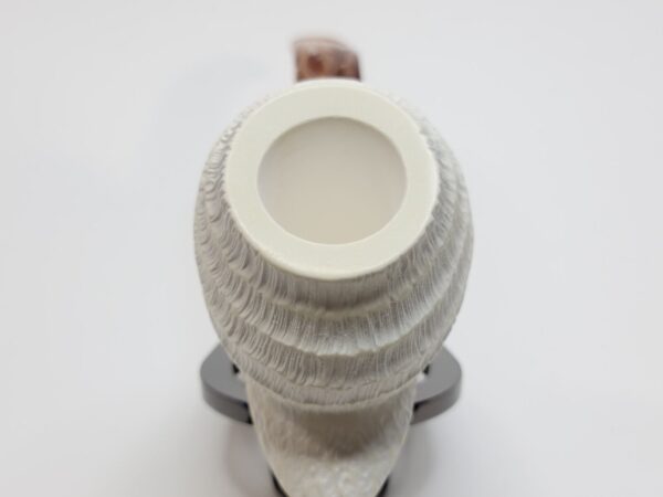 MBSD Meerschaum Deluxe Rusticated Block Meerschaum Tobacco Pipe, 9mm Filter [SOLD OUT] - Image 6