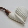 MBSD Meerschaum Deluxe Rusticated Block Meerschaum Tobacco Pipe, 9mm Filter [SOLD OUT] - Image 9