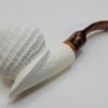 MBSD Meerschaum Deluxe Rusticated Block Meerschaum Tobacco Pipe, 9mm Filter [SOLD OUT] - Image 10