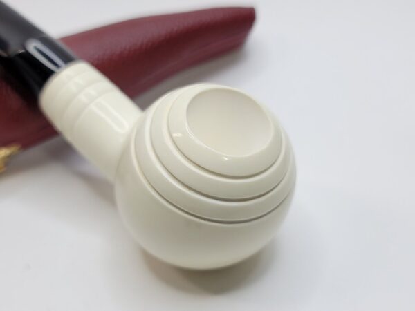 MBSD Meerschaum Deluxe Straight Ball Block Meerschaum Tobacco Pipe, 9mm [SOLD OUT] - Image 11