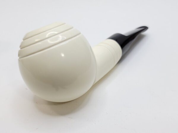 MBSD Meerschaum Deluxe Straight Ball Block Meerschaum Tobacco Pipe, 9mm [SOLD OUT] - Image 12