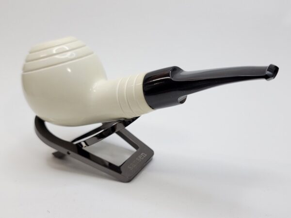 MBSD Meerschaum Deluxe Straight Ball Block Meerschaum Tobacco Pipe, 9mm [SOLD OUT] - Image 13