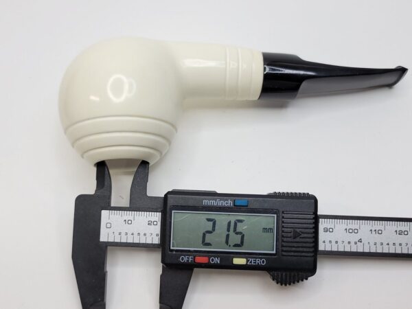 MBSD Meerschaum Deluxe Straight Ball Block Meerschaum Tobacco Pipe, 9mm [SOLD OUT] - Image 16