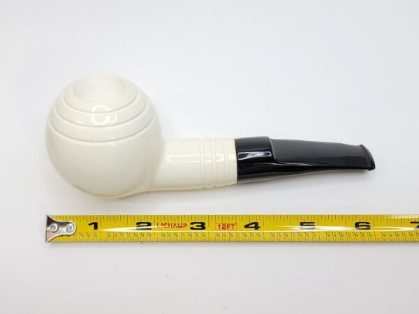 MBSD Meerschaum Deluxe Straight Ball Block Meerschaum Tobacco Pipe, 9mm [SOLD OUT] - Image 17