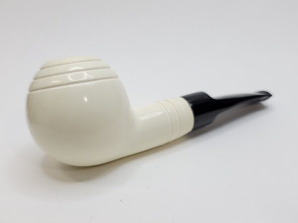 MBSD Meerschaum Deluxe Straight Ball Block Meerschaum Tobacco Pipe, 9mm [SOLD OUT] - Image 19