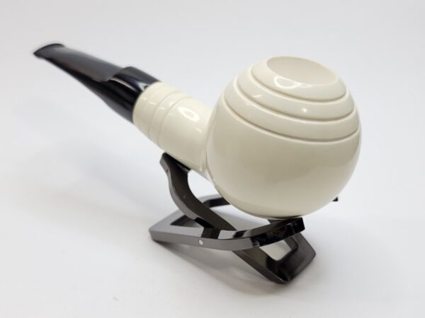 MBSD Meerschaum Deluxe Straight Ball Block Meerschaum Tobacco Pipe, 9mm [SOLD OUT] - Image 8