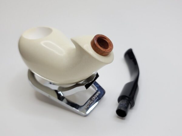 MBSD Meerschaum Freehand Block Meerschaum Tobacco Pipe, 9mm, Fitted Case [SOLD OUT] - Image 16