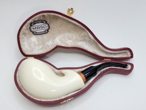 MBSD Meerschaum Freehand Block Meerschaum Tobacco Pipe, 9mm, Fitted Case [SOLD OUT] - Image 6