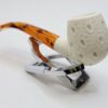 MBSD Meerschaum Lattice Bent Egg Block Meerschaum Tobacco Smoking Pipe, Fitted [SOLD OUT] - Image 12