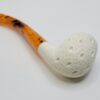 MBSD Meerschaum Lattice Bent Egg Block Meerschaum Tobacco Smoking Pipe, Fitted [SOLD OUT] - Image 15