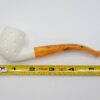 MBSD Meerschaum Lattice Bent Egg Block Meerschaum Tobacco Smoking Pipe, Fitted [SOLD OUT] - Image 16