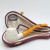 MBSD Meerschaum Lattice Bent Egg Block Meerschaum Tobacco Smoking Pipe, Fitted [SOLD OUT] - Image 3