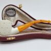 MBSD Meerschaum Lattice Bent Egg Block Meerschaum Tobacco Smoking Pipe, Fitted [SOLD OUT] - Image 4