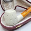 MBSD Meerschaum Lattice Bent Egg Block Meerschaum Tobacco Smoking Pipe, Fitted [SOLD OUT] - Image 5