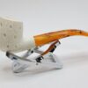 MBSD Meerschaum Lattice Bent Egg Block Meerschaum Tobacco Smoking Pipe, Fitted [SOLD OUT] - Image 6