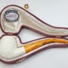 MBSD Meerschaum Lattice Bent Egg Block Meerschaum Tobacco Smoking Pipe, Fitted [SOLD OUT] - Image 8