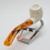 MBSD Meerschaum Lattice Bent Egg Block Meerschaum Tobacco Smoking Pipe, Fitted [SOLD OUT] - Image 10