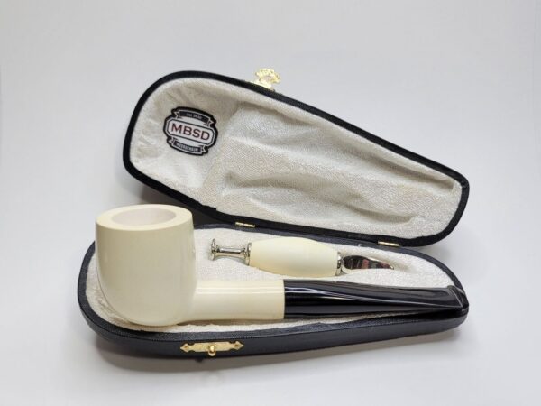 MBSD Meerschaum Masters Sadik Yanik Pot Block Meerschaum Tobacco Pipe, 9mm, Case [SOLD OUT] - Image 3