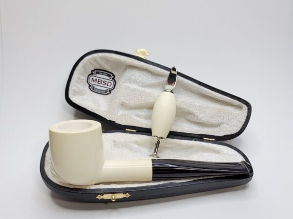 MBSD Meerschaum Masters Sadik Yanik Pot Block Meerschaum Tobacco Pipe, 9mm, Case [SOLD OUT] - Image 4