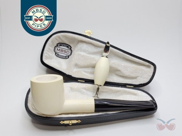 MBSD Meerschaum Masters Sadik Yanik Pot Block Meerschaum Tobacco Pipe, 9mm, Case [SOLD OUT]