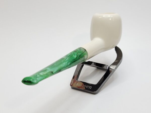 MBSD Meerschaum St Patrick's Day Block Meerschaum Tobacco Pipe, Fitted Case [SOLD OUT] - Image 12