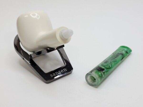MBSD Meerschaum St Patrick's Day Block Meerschaum Tobacco Pipe, Fitted Case [SOLD OUT] - Image 15