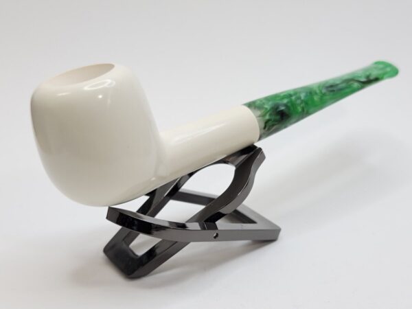 MBSD Meerschaum St Patrick's Day Block Meerschaum Tobacco Pipe, Fitted Case [SOLD OUT] - Image 8
