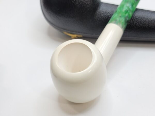MBSD Meerschaum St Patrick's Day Block Meerschaum Tobacco Pipe, Fitted Case [SOLD OUT] - Image 9