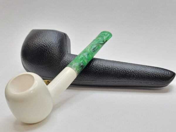 MBSD Meerschaum St Patrick's Day Block Meerschaum Tobacco Pipe, Fitted Case [SOLD OUT] - Image 10
