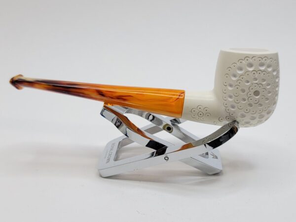 MBSD Meerschaum Straight Billiard Block Meerschaum Tobacco Smoking Pipe, Fitted [SOLD OUT] - Image 11