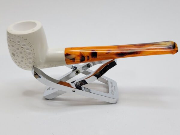 MBSD Meerschaum Straight Billiard Block Meerschaum Tobacco Smoking Pipe, Fitted [SOLD OUT] - Image 12