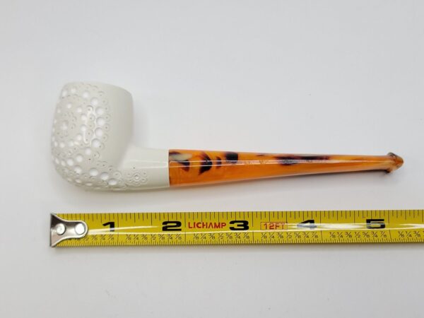 MBSD Meerschaum Straight Billiard Block Meerschaum Tobacco Smoking Pipe, Fitted [SOLD OUT] - Image 13