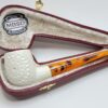 MBSD Meerschaum Straight Billiard Block Meerschaum Tobacco Smoking Pipe, Fitted [SOLD OUT] - Image 4