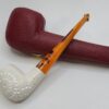 MBSD Meerschaum Straight Billiard Block Meerschaum Tobacco Smoking Pipe, Fitted [SOLD OUT] - Image 6
