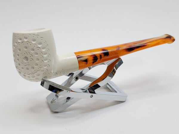 MBSD Meerschaum Straight Billiard Block Meerschaum Tobacco Smoking Pipe, Fitted [SOLD OUT] - Image 8