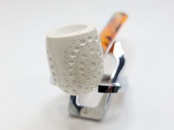 MBSD Meerschaum Straight Billiard Block Meerschaum Tobacco Smoking Pipe, Fitted [SOLD OUT] - Image 9