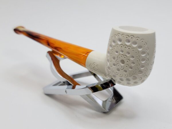 MBSD Meerschaum Straight Billiard Block Meerschaum Tobacco Smoking Pipe, Fitted [SOLD OUT] - Image 10