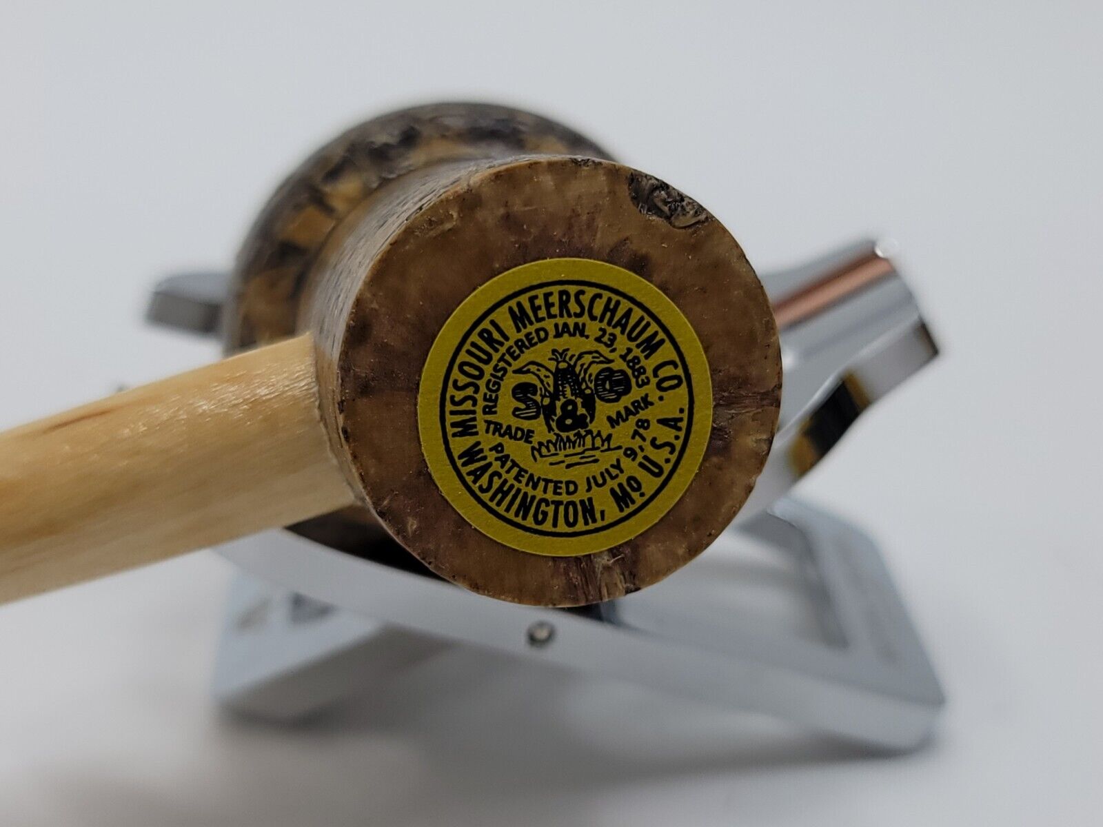 Missouri Meerschaum Patriot Straight Corn Cob Tobacco Smoking Pipe, 6mm Filter - Image 7