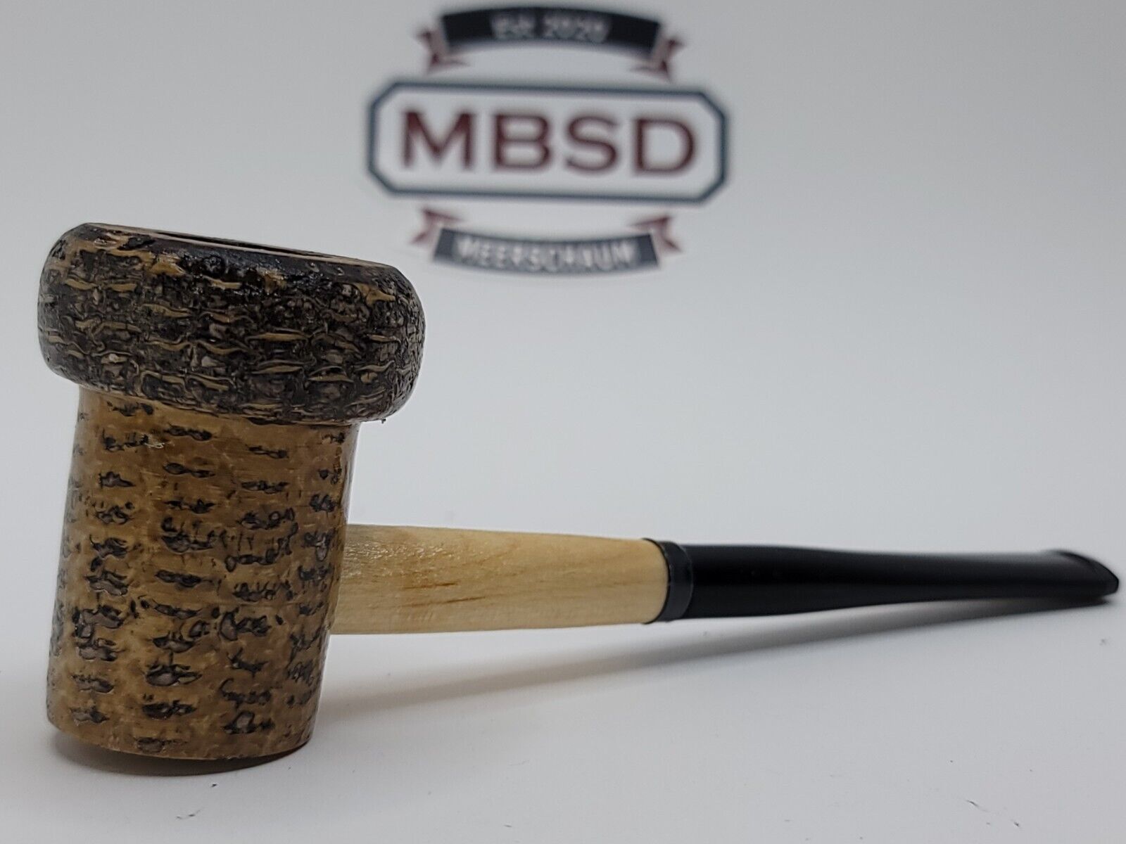 Missouri Meerschaum Patriot Straight Corn Cob Tobacco Smoking Pipe, 6mm Filter