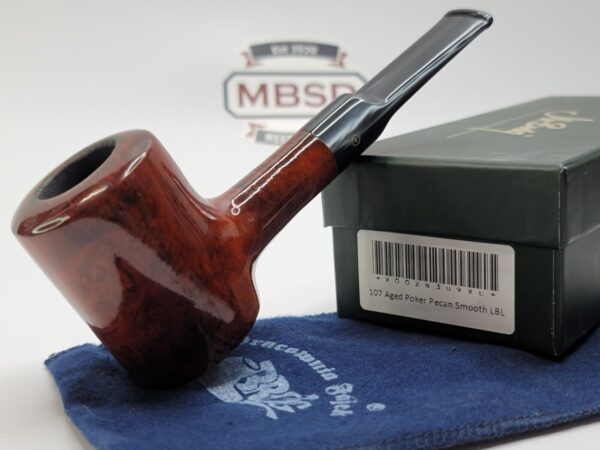 Mr Brog Aged Briar Pecan Smooth 107 Estate Briar Tobacco Smoking Pipe, 9mm [SOLD OUT]