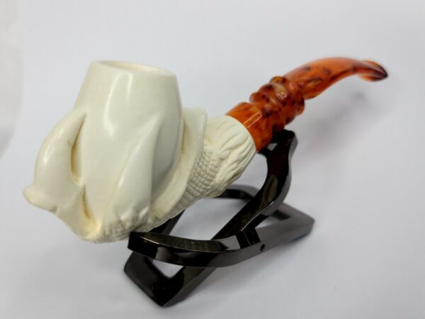 Nice Block Meerschaum Tobacco Pipe Of Claw Holding Egg, Fitted Case [SOLD OUT] - Image 11