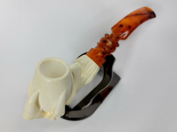 Nice Block Meerschaum Tobacco Pipe Of Claw Holding Egg, Fitted Case [SOLD OUT] - Image 12