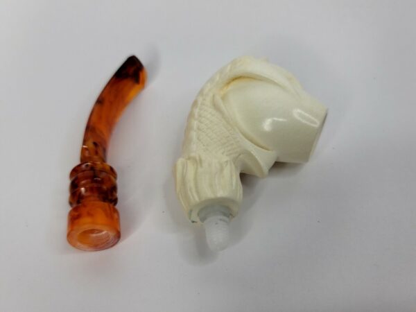 Nice Block Meerschaum Tobacco Pipe Of Claw Holding Egg, Fitted Case [SOLD OUT] - Image 13