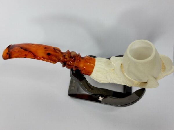 Nice Block Meerschaum Tobacco Pipe Of Claw Holding Egg, Fitted Case [SOLD OUT] - Image 8