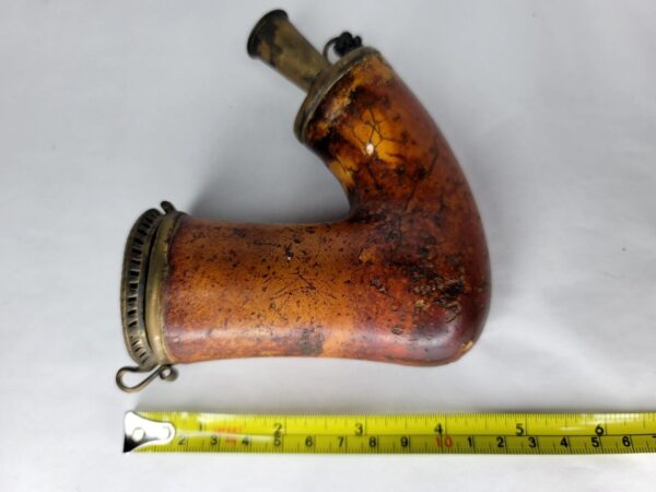 Ornate Antique 19th Century Block Meerschaum Tobacco Pipe Bowl, Brass Victorian [SOLD OUT] - Image 10