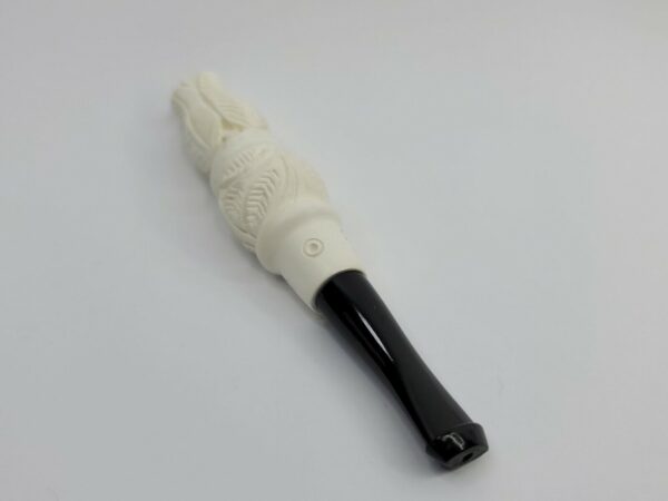 Ornate Hand Carved Block Meerschaum 4" Long [SOLD OUT] - Image 6