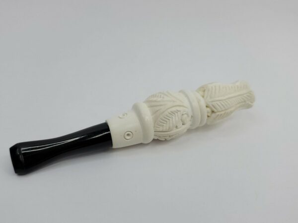 Ornate Hand Carved Block Meerschaum 4" Long [SOLD OUT] - Image 7