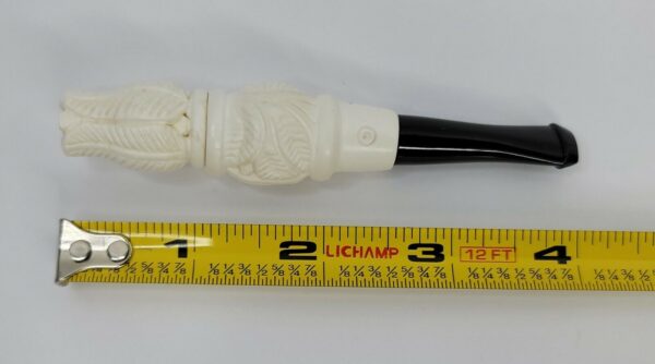 Ornate Hand Carved Block Meerschaum 4" Long [SOLD OUT] - Image 8