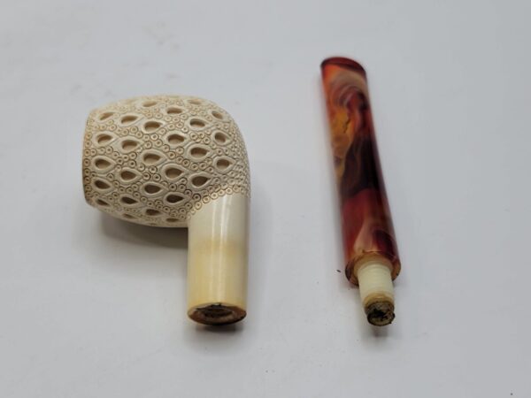 Paykoc Block Meerschaum Estate Tobacco Smoking Pipe, Fitted Case, Apple [SOLD OUT] - Image 15