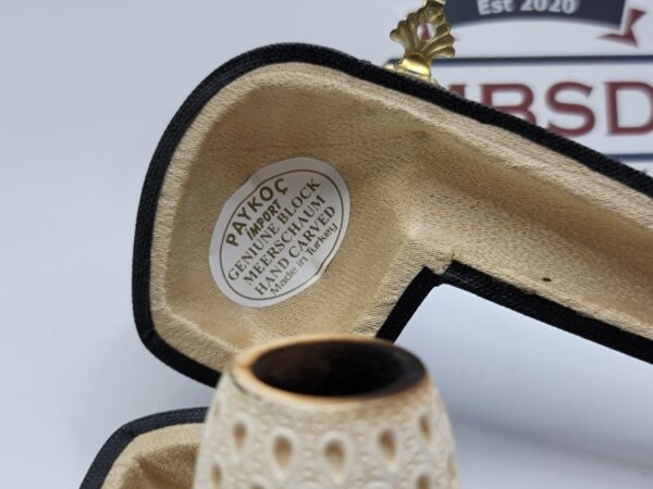 Paykoc Block Meerschaum Estate Tobacco Smoking Pipe, Fitted Case, Apple [SOLD OUT] - Image 4
